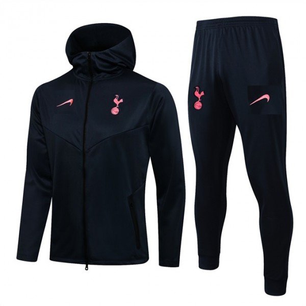 Kit treinamento com capuz Tottenham 2021 2022 Preto