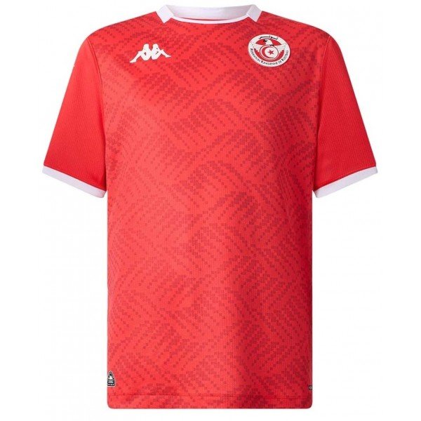 Camisa I Seleção da Tunisia 2025 Kappa oficial 