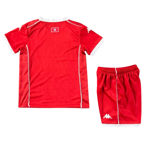 Kit infantil I Seleção da Tunisia 2025 Kappa oficial 