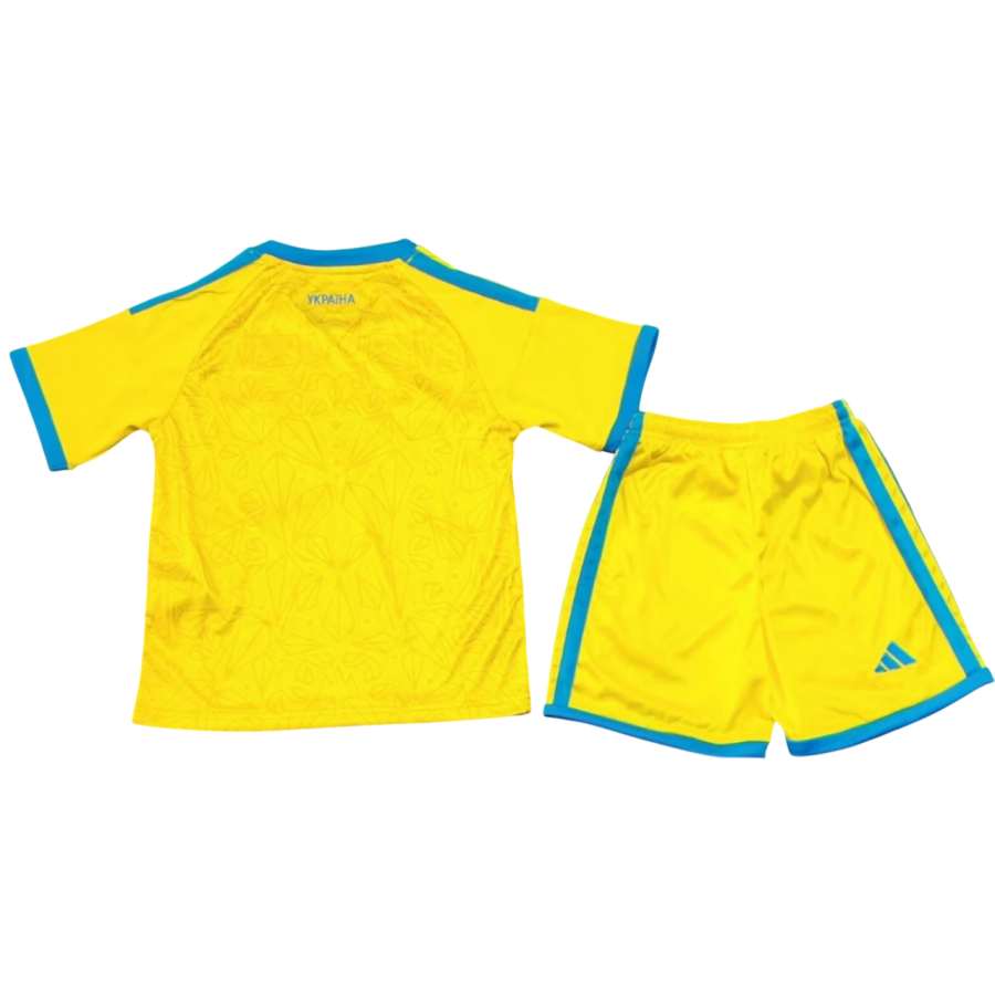 Kit infantil I Seleção da Ucrania 2026 Adidas oficial Kit infantil I Seleção da Ucrania 2026 Adidas oficial