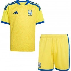 Kit infantil I Seleção da Ucrania 2026 Adidas oficial Kit infantil I Seleção da Ucrania 2026 Adidas oficial