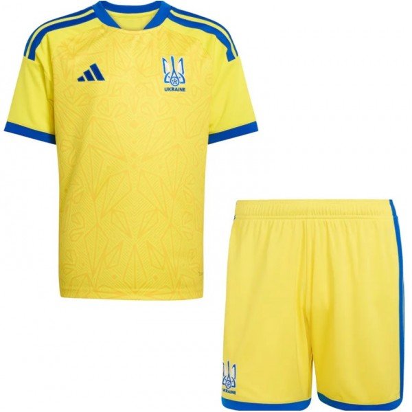 Kit infantil I Seleção da Ucrania 2026 Adidas oficial 