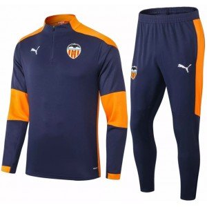 Kit treinamento oficial Puma Valencia 2020 2021 Azul