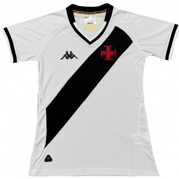 Camisa feminina II Vasco da Gama 2025 Kappa oficial 
