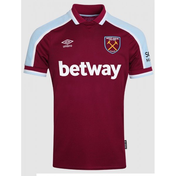 Camisa I West Ham 2021 2022 Umbro oficial