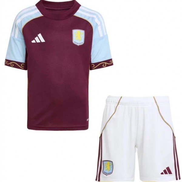 Kit infantil I Aston Villa 2025 2026 Adidas oficial 