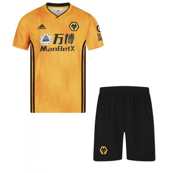 Kit infantil oficial Adidas Wolverhampton 2019 2020 I jogador