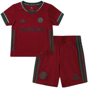 Kit infantil oficial Adidas Wolverhampton 2020 2021 III jogador
