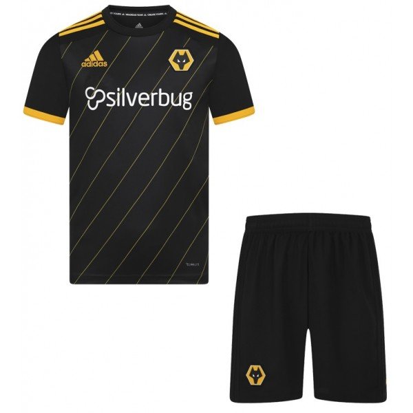 Kit infantil oficial Adidas Wolverhampton 2019 2020 II jogador