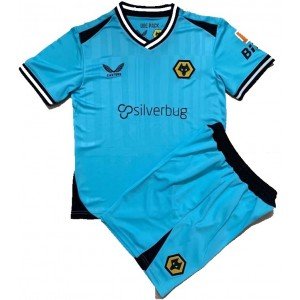 Kit infantil Goleiro I Wolverhampton 2021 2022 Castore oficial 