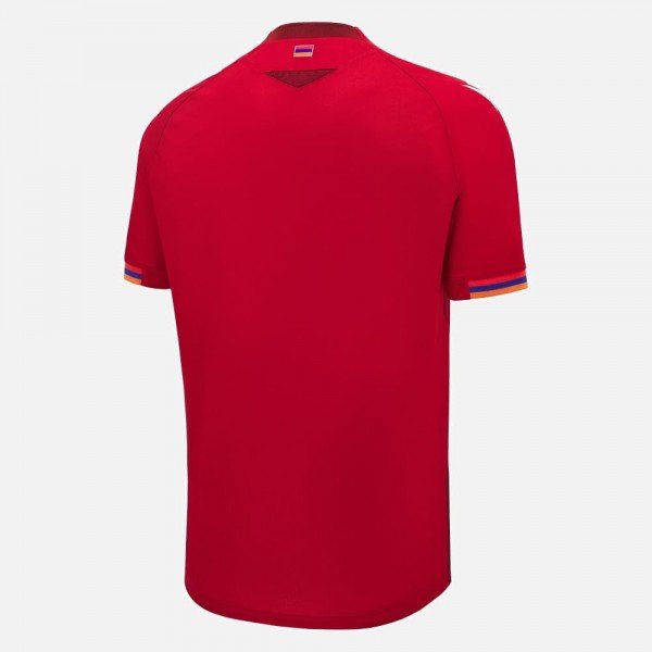 Camisa I Seleção da Armenia 2024 2025 Macron oficial 