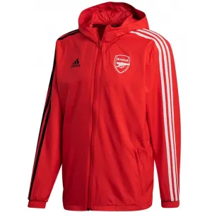 Jaqueta corta vento oficial Adidas Arsenal 2020 2021 Vermelha