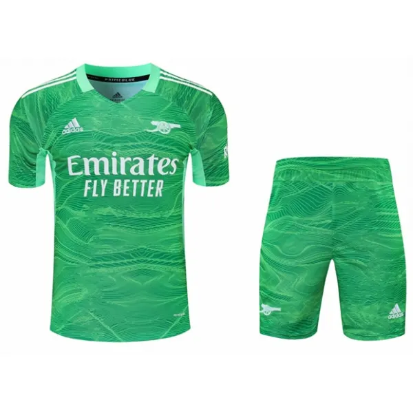 Kit infantil Goleiro Arsenal 2021 2022 Adidas oficial Verde