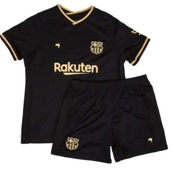 Kit infantil Barcelona 2020 2021 II Away jogador