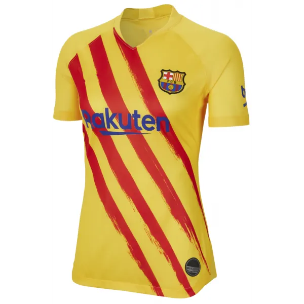 Camisa Feminina Senyera Barcelona 2019 2020 Fourth