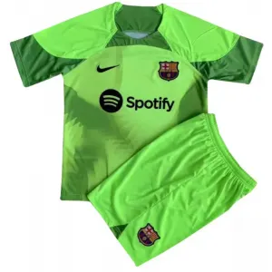 Kit infantil I Goleiro Barcelona 2022 2023 Verde