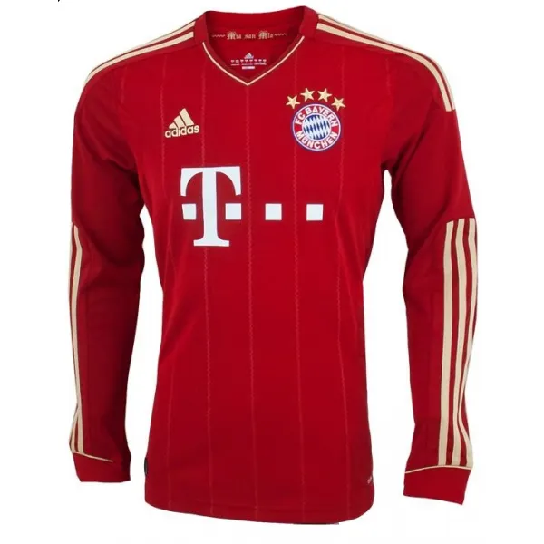 Camisa I Bayern de Munique 2010 2011 Adidas retro manga comprida