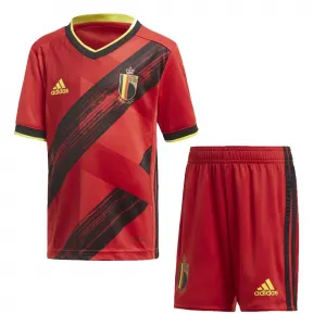 Kit infantil oficial Adidas seleção da Belgica 2020 2021 I jogador