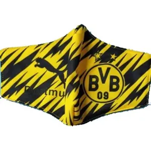 Mascara oficial Puma Borussia Dortmund 2020 2021 Amarela