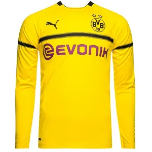  Camisa oficial Puma Borussia Dortmund 2018 2019 Champions League manga comprida
