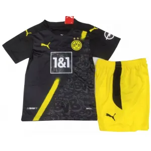 Kit infantil oficial Puma  Borussia Dortmund 2020 2021 II jogador