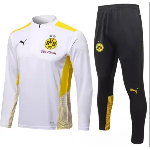 Kit treinamento Borussia Dortmund 2021 2022 Puma oficial Branco e preto