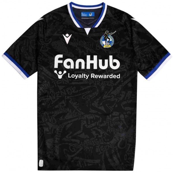 Camisa II Bristol Rovers 2025 2026 Macron oficial 