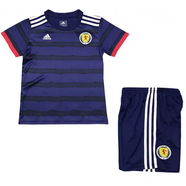 Kit infantil oficial Adidas seleção da Escócia 2020 2021 I jogador