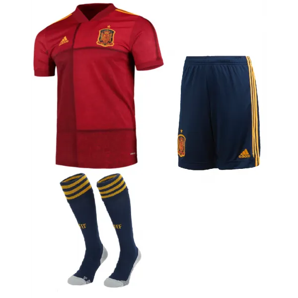 Kit adulto oficial Adidas seleção da Espanha 2020 2021 I jogador