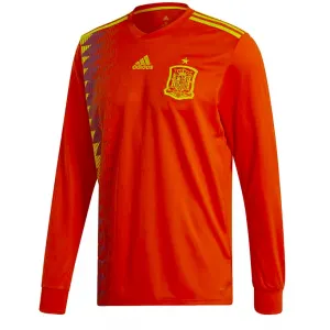 Camisa oficial Adidas Seleção da Espanha 2018 I jogador manga comprida