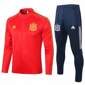 Kit treinamento oficial Adidas seleção da Espanha 2020 2021 Vermelho