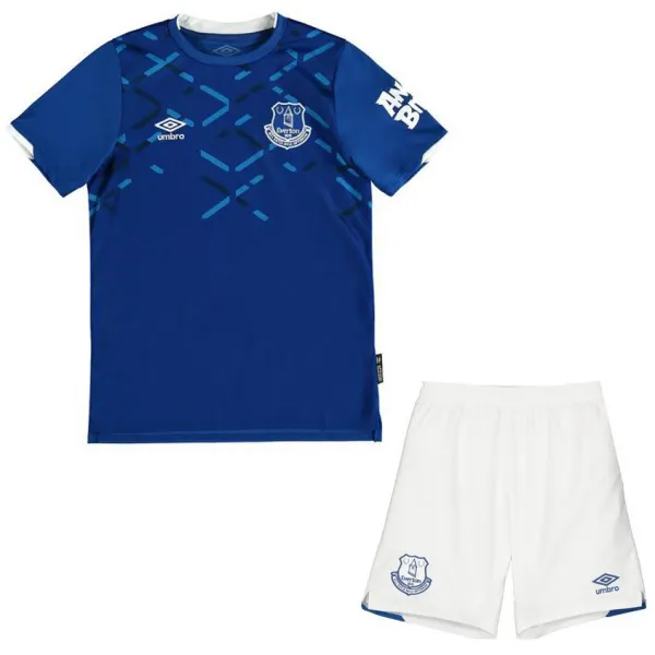 Kit infantil oficial umbro Everton 2019 2020 I jogador