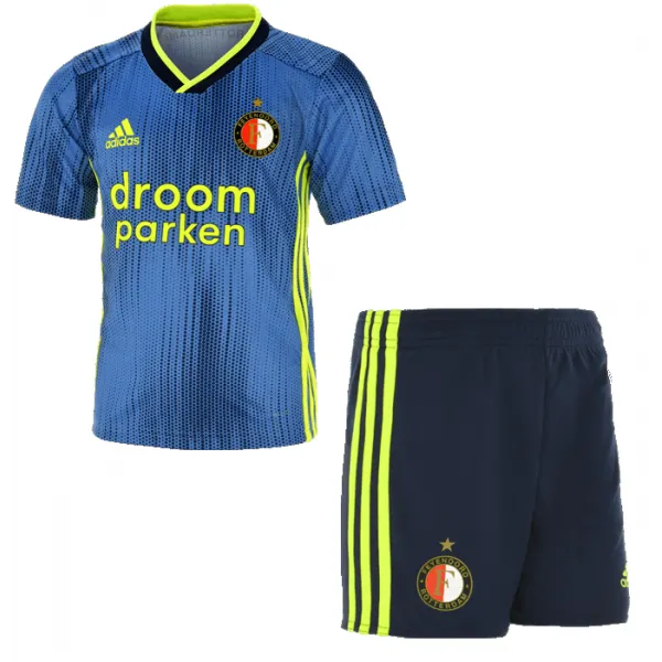 Kit infantil oficial Adidas Feyenoord 2019 2020 II jogador