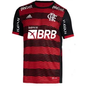 Camisa I Flamengo 2022 Adidas oficial com patrocínio 