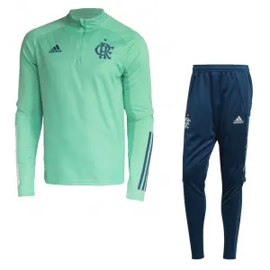 Kit treinamento oficial Adidas Flamengo 2020 Verde e Azul