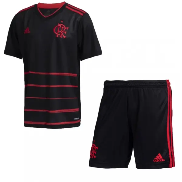 Kit infantil oficial Adidas Flamengo 2020 III jogador