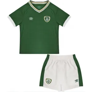 Kit infantil oficial umbro seleção da Irlanda 2020 2021 I jogador 