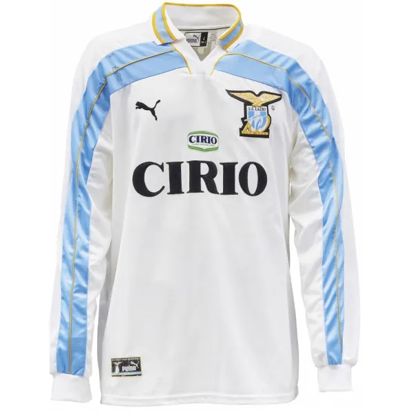Camisa retro Puma Lazio 2000 2001 II jogador manga comprida