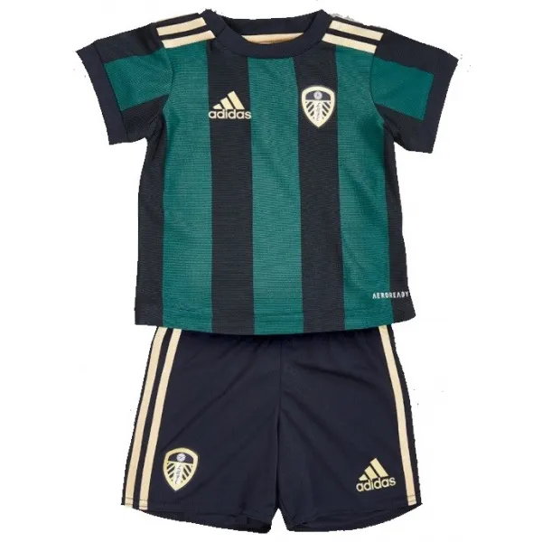 Kit infantil oficial Adidas Leeds United 2020 2021 II Jogador