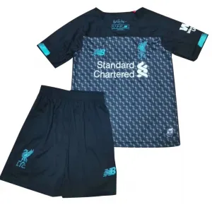 Kit infantil oficial New Balance Liverpool 2019 2020 III jogador