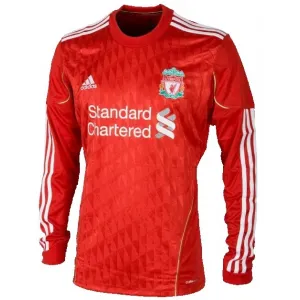 Camisa I Liverpool 2010 2011 Adidas retro manga comprida