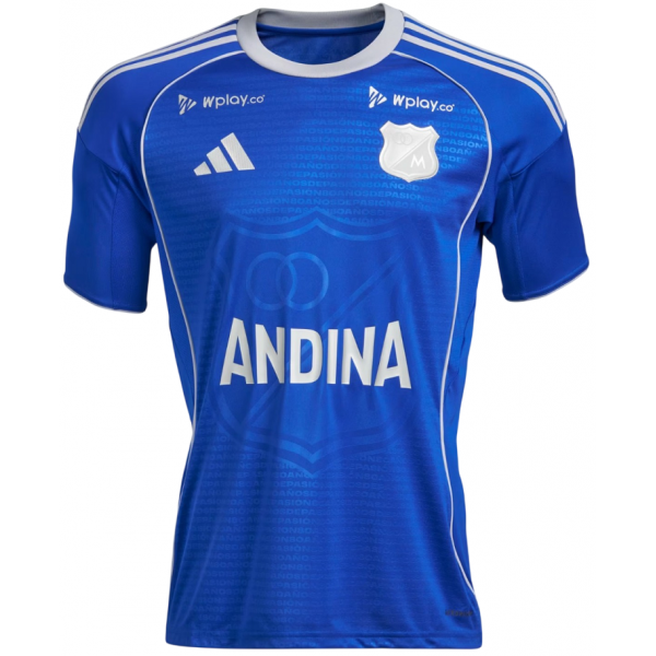 Camisa I Millonarios 2026 Adidas oficial 