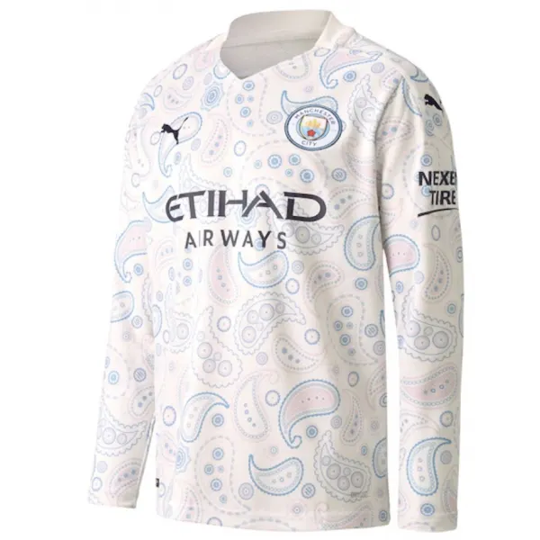  Camisa oficial Puma Manchester City 2020 2021 III jogador manga comprida
