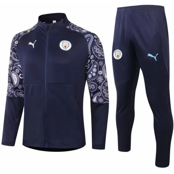 Kit treinamento  oficial Puma Manchester City 2020 2021 Azul