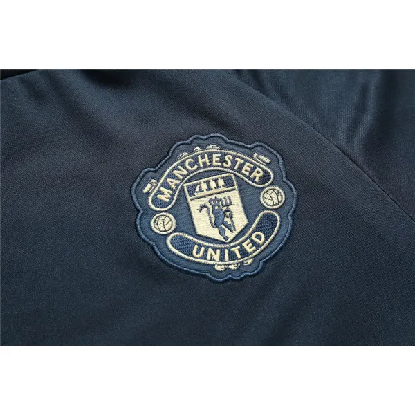 Kit treinamento oficial Adidas Manchester United 2018 2019 azul