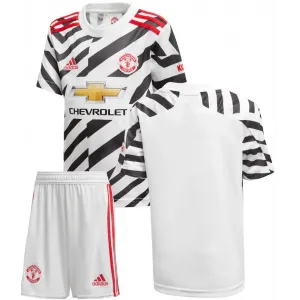 Kit infantil oficial Adidas Manchester United 2020 2021 III jogador