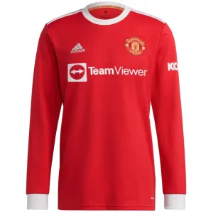 Camisa I Manchester United 2021 2022 Adidas oficial manga comprida