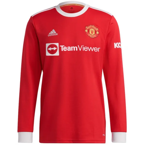 Camisa I Manchester United 2021 2022 Adidas oficial manga comprida