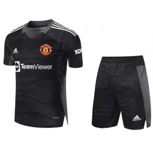 Kit infantil Goleiro I Manchester United 2021 2022 Adidas oficial