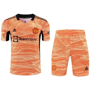 Kit infantil Goleiro IV Manchester United 2021 2022 Adidas oficial